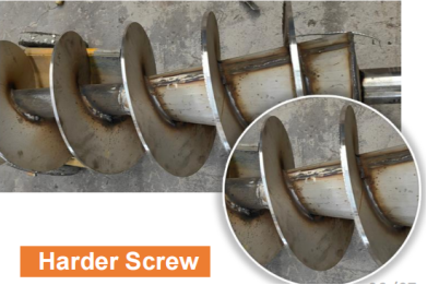 harder screw press machine